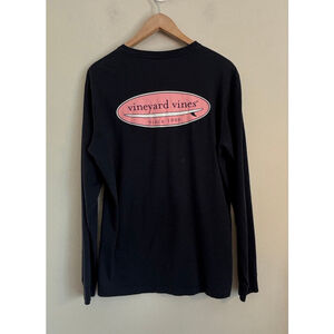 Vineyard Vines Mens Small Long Sleeve Tee Surfboard Graphic Preppy Old Money